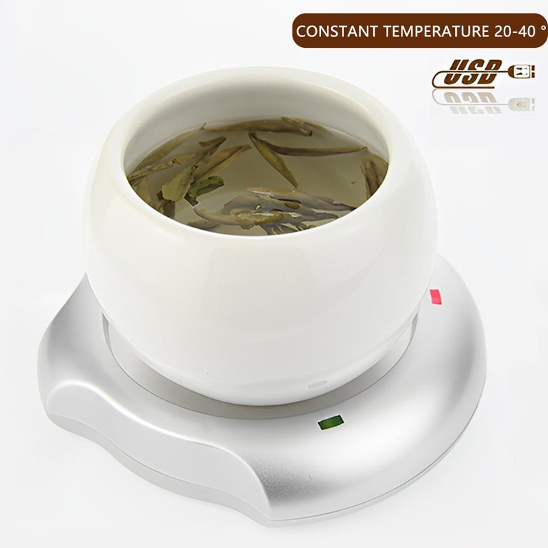 Evjurcn Electric Coffee Mug Warmer USB Rechargeable Coffee Cup