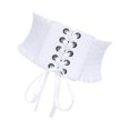 thumbnail image 1 of fastboy Ceinture Charme pour Femmes Grand sous-Poitrine Cosplay Taille Haute Nœud Extensible Blanc Type A 1ensemble, 1 of 4