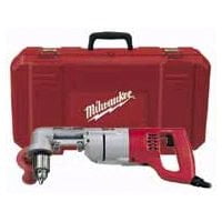 Right Angle Stud - Milwaukee 3107-6 Heavy Duty Right Angle Corded Drill Kit, 120 V, 7 A, 1/2 in Keyed Chuck