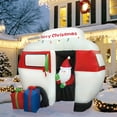 thumbnail image 5 of Jeco 6.5 Feet Inflatable Camper with Santa in Red/Green, 5 of 5