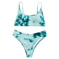 thumbnail image 4 of Plus Size Swimsuit Women Sexy Tie-Dye Pattern Top With Panty Bikini Set Swimmear, 4 of 5