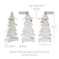 thumbnail image 2 of VHC Brands Snowy Tree Textured Wooden White 10.25x4.75x2.25, 2 of 4