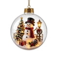 thumbnail image 2 of Glowing Christmas Story Ornament, Light-Up Mini Holiday Scene with Warm LED Light, Festive Keepsake Gift for Home Christmas Party Decoration( Snowman), 2 of 10