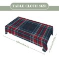 thumbnail image 2 of Red And Blue Tartan Plaid Scottish Rectangular Tablecloth 60"x86" with Lace Edge, Washable Durable Table Cover for Dining, Indoor Outdoor Home Restaurant Decor, 2 of 5