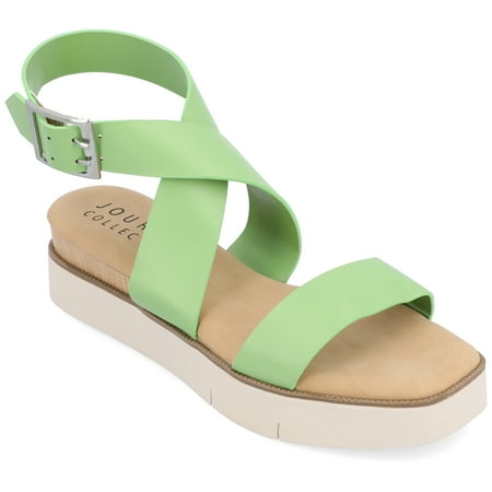 

Journee Collection Womens Havalee Tru Comfort Foam Buckle Platform Sandals
