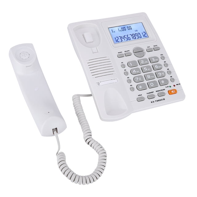 Teléfono Fijo Con Sonido Claro, Conjunto De Extensión Con Cable, Teléfono Con Cable Con Altavoz Para Calculadora Telefónica