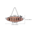 thumbnail image 2 of Welcome Sign Hanging Pendant Door Hanging Pendant Retro Wall Plaque for Shop, 2 of 8
