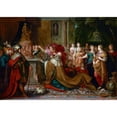 thumbnail image 2 of Frans Francken the Younger 24x18 Black Ornate Framed Double Matted Museum Art Print Titled: The Idolatry of Solomon (1622), 2 of 5