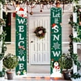 thumbnail image 2 of Merry Christmas Decor Banners Welcome Bright Red Xmas Porch Sign Hanging For Home Wall Door Holiday Party Decor New Year Outdoor Indoor Christmas Decorations, 2 of 3