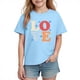 thumbnail image 2 of Blusas y camisas de manga corta con cuello redondo para niños y niñas, camisetas gráficas de manga corta, blusas con estampados bonitos para la temporada escolar., 2 of 9