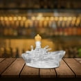 thumbnail image 5 of Unique Ship-Shaped Whiskey Decanter, Transparent Glass, 3D Engraved Design For Men And Whiskey Lovers, 5 of 6