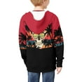 thumbnail image 4 of chaqlin Cute Cat Hoodies for Teen Girls Fall Long Sleeve Hooded Sweatshirt Lightweight Loose Full Zip Hoodie Jacket Kids Sweater Top with Pocket, 4 of 5