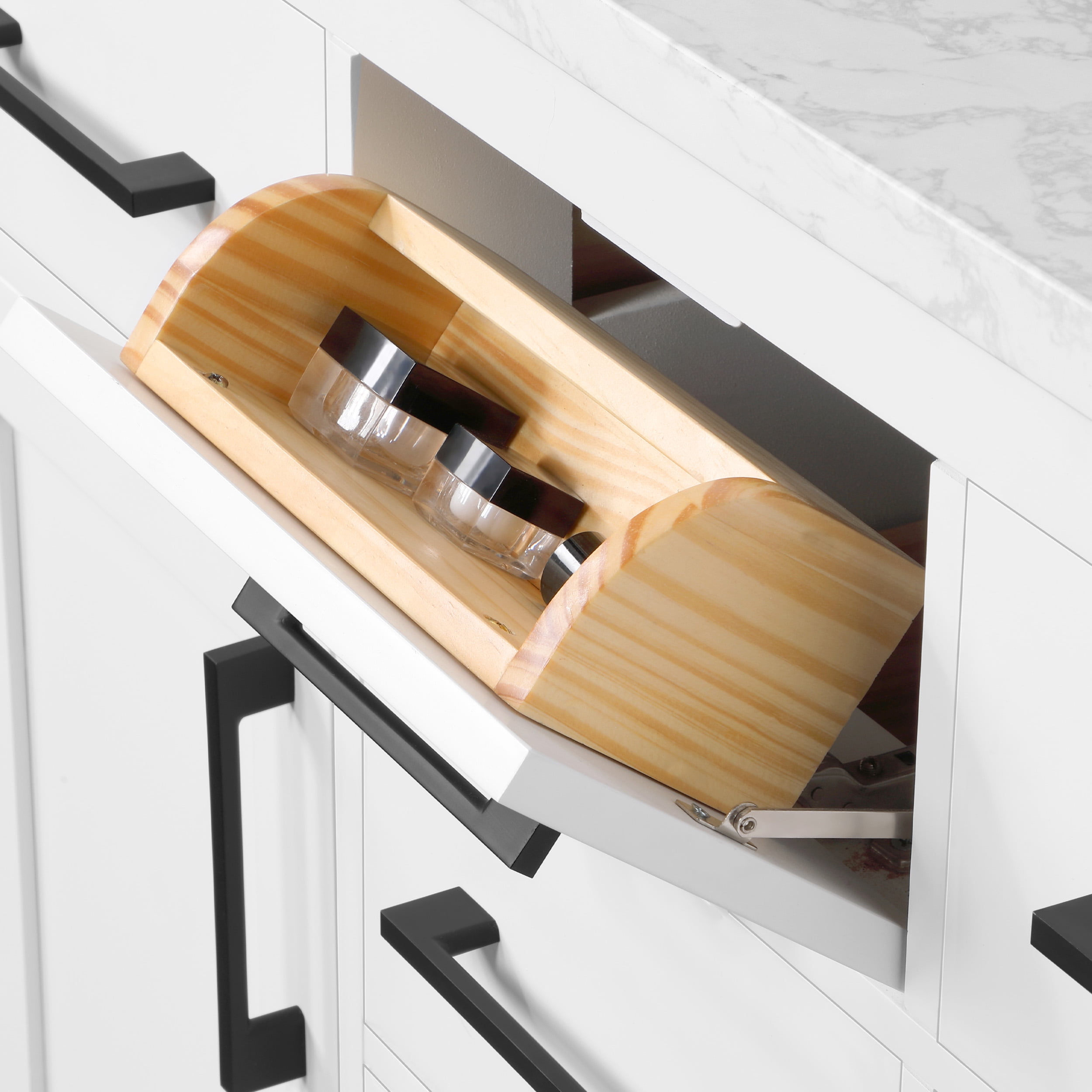 Ove Decors Athea 42 W x 22" D Freestanding Bathroom Vanity with Double Sink, Pure White
