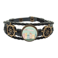 thumbnail image 1 of Paris dirigible Francia marca el dibujo de linea Pulsera marina tejida en cuero, 1 of 4