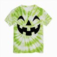 thumbnail image 2 of Futezty Kids Halloween Shirt Girls Boys Funny Spooky Tie Dye Shirts Pumpkin Face Short Sleeve Fall Tee Top 12M-13T, 2 of 5