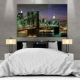 thumbnail image 3 of New York City Wall Art Brooklyn Bridge Manhattan Skyline Picture Empire State Scene Wrapped Canvas Art For Bedroom Livingroom Decoration Print Ready to Hang, 3 of 6