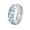 Silver, variant on Men's Stainless Steel 8MM Retro Hip Hop Domed Luminous Glow Sport Soccer Ball Pattern Biker Ring European and American Style Blue Size 10