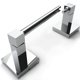 thumbnail image 1 of Ruacq Portarrollos de Papel Higiénico Cromado Doble Poste Giratorio Portarrollos Cuadrados Portarrollos Perchas Soporte para Papel Higiénico Acero Inoxidable y Aleación de Zinc Moderno Montado en la P, 1 of 1