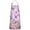 Pink Butterfly Flower, variant on Pink Butterfly Pattern Apron-Garden Aprons for Women with Pockets-Cotton Linen Waterproof Kitchen Cooking Gardening Aprons Adjustable for Kitchen,Cooking,BBQ and Salon 33x27 Inch