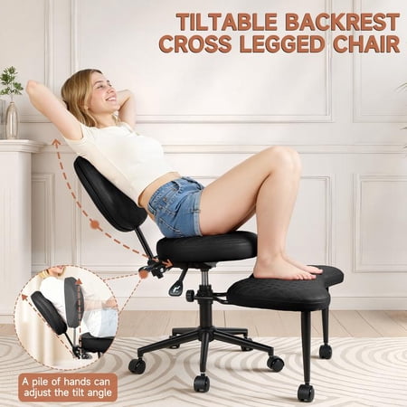 adjustable cross legged office chair product