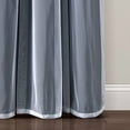 thumbnail image 4 of Sheer Grommet Curtains With Insulated Blackout Lining, Window Curtain Panels, Pair, 38"W x 84"L, Black - Curtain With Sheer Overlay, Elegant Blackout Curtains for Bedroom, 4 of 11