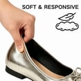 thumbnail image 5 of CHICVOMEY Ballet Flats for Women, Slip on Square Toe Bow Dressy Casual Walking Work Shoes, Comfortable Lightweight Summer Flats, 5 of 7