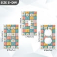 thumbnail image 7 of Yayeee Blank Wall Plate Cover 1-Gang 4.5"x2.7" Home Unused Decorative Outlet, Daisy Mosaic, 7 of 7