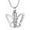 White, variant on Butterfly Urn Necklaces for Ashes of Loved Ones Cremation Butterfly Jewelry for Women Stainless Steel Urn Necklaces for Ashes Memorial Keepsake Pendant for Women