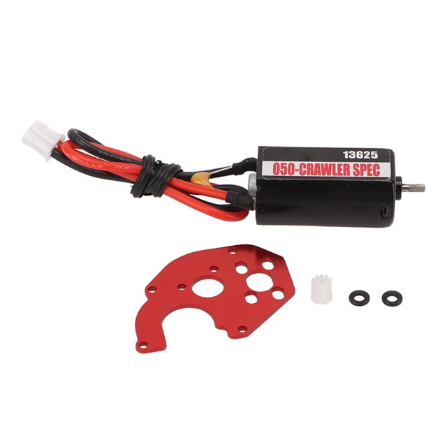 Motor con casquillo RC 60T Motor con casquillo RC de baja fricción y alta torsión para RGT para modelos de coche 1/24 con placa de fijación