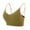 Yellow, variant on Darzheoy Sports Bras for Women Ruched Sports Bras Seamless Bras Padded Workout Tops Support Crop Tops One Size
