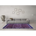 thumbnail image 3 of Ahgly Company Indoor Rectangle Abstract Blue Contemporary Area Rugs, 4' x 6', 3 of 4