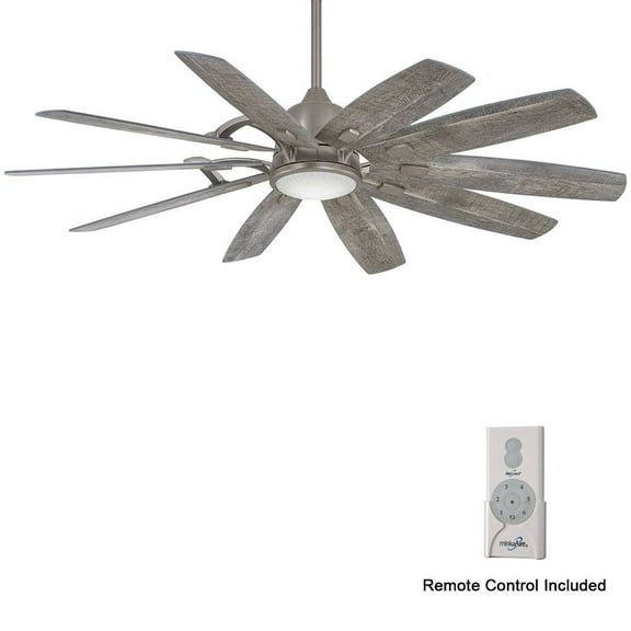 Smart Ceiling Fan With Light Kit In Contemporary Style 21.5 Inches Tall By 65 Inches Wide-Savannah Gray Finish-Savannah Gray Blade Color Minka Aire