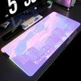 thumbnail image 3 of Alfombrilla de ratón RGB grande con paisaje lunar, alfombrilla de ratón LED para juegos, alfombrillas para jugador, alfombrillas de escritorio para PC, alfombrillas para teclado RGB XXL 35,4x15,7 pulg, 3 of 5