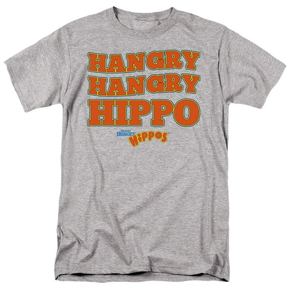 Hungry Hungry Hippos Hangry S/S Adult 18/1 T-Shirt Athletic Heather