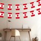 thumbnail image 4 of Banderines con la bandera de Canadá Banderines pequeños Mini banderas canadienses Banderines Día de Canadá Decoración nacional Fiesta escolar Eventos deportivos Fiesta patriótica, 4 of 4