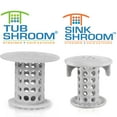 thumbnail image 2 of TubShroom and SinkShroom Drain Protectors Hair Catchers for Bathtubs and Sinks, Gray, 2 of 8