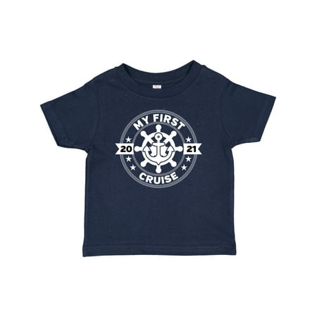 

Inktastic 2021 My First Cruise Gift Baby Boy or Baby Girl T-Shirt