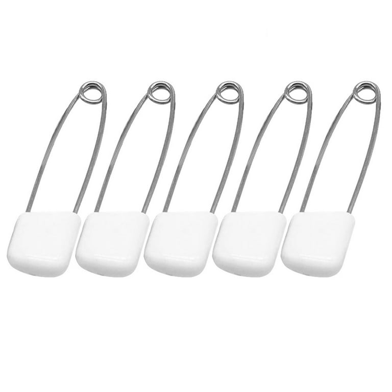 HEMOTON 12pcs Baby Kids Cloth Diaper Pins Stainless Steel Traditional  Safety Pins - Size S (Assorted Color)