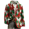 thumbnail image 5 of oelaio Corduroy Blazers for Men Ugly Christmas Single Breasted Suit Jackets Slim Fits Lapel Button Sport Coat Holiday Party Suit Jacket Xmas Graphic Blazer Jackets Multicolor S, 5 of 8