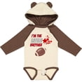 thumbnail image 3 of Inktastic I'm the Little Brother Football Boys Long Sleeve Baby Bodysuit, 3 of 5