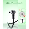 thumbnail image 4 of Cable de alimentación 12V AD-A12150LW para Casio Privia PX-130, PX-330, 4 of 5