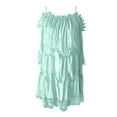 thumbnail image 2 of Sakmal Petite Women Dresses Mini Green Cute Sundress Dress Sleeveless Lace Dresses for Women, 2 of 5