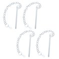 thumbnail image 1 of TEHAUX Outdoor Garden Parasols 4Pcs Umbrella Pin Stabilizer Steel Silver Accessory, 1 of 8