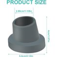 thumbnail image 2 of PinesC Replacement Feet for Bath Chair Shower Chair Leg Caps Heavy Duty Replacement Feet for Shower Chair Slope Rubber Tips Non Slip Shower Bench Rubber Tips (Gray, 1-1/8"), 2 of 5