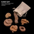 thumbnail image 2 of MesaSe Fake Poop Realistic Fake Turd Funny Joke Tricky Toys Prank Props with Drawstring Bag, 2 of 7