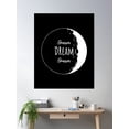 thumbnail image 2 of Bloom Theory Moon Full Moon Night Dreams Poster Wall Art, Modern Wall Decor, 16x24 UNFRAMED, 2 of 3