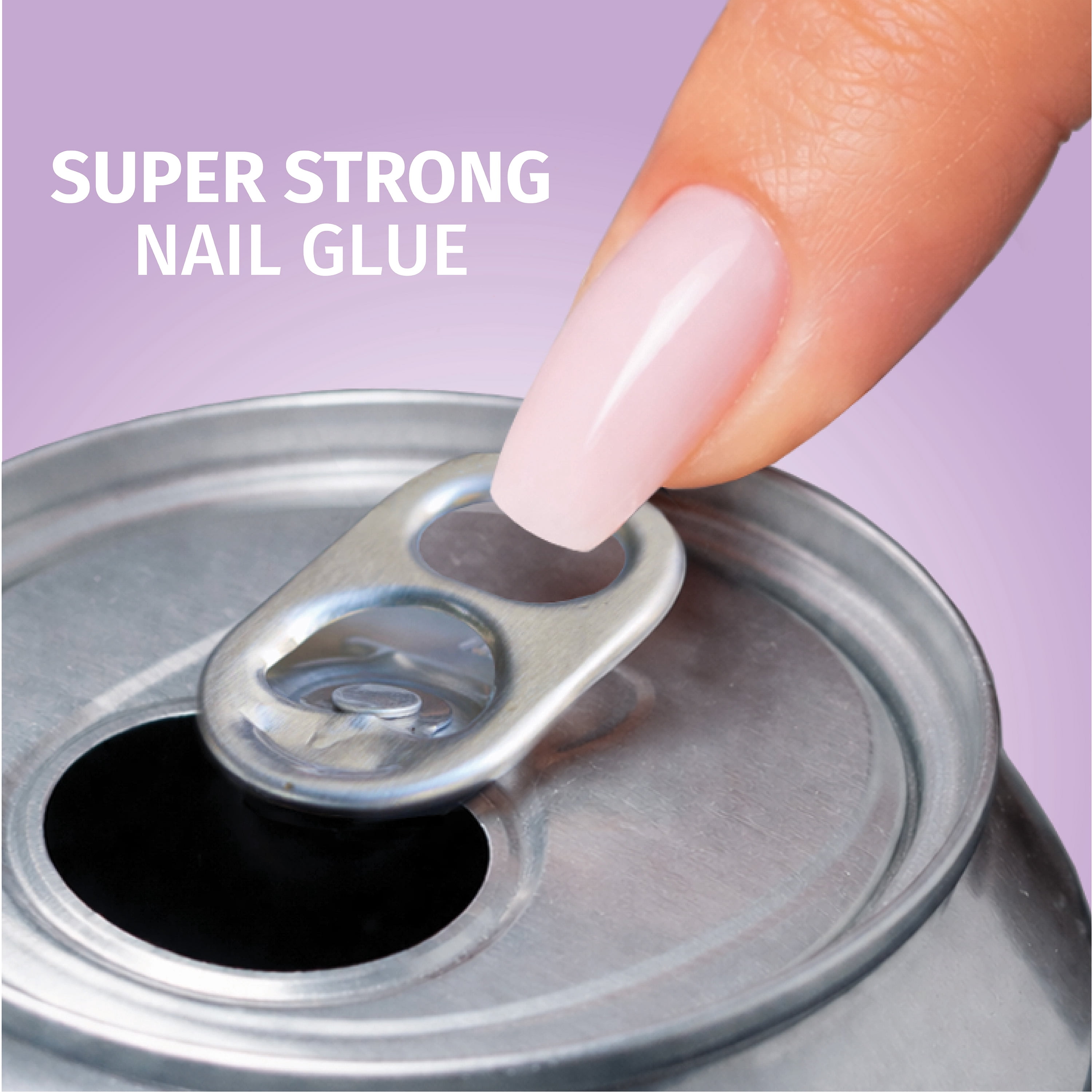 Salon Perfect Brush On Nail Glue for Press On, Acrylic, Artificial Fake Nails, Brush On, Quick Dry, 8ml