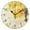 Black, variant on YAZAOO Decorative Wall Clock Size：25cm Golden Autumn Whisper Design Pattern Clock