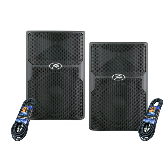 2 PVXP15 DSP 15" Powered Speaker 830W with 1.4" Compression Driver, XLR Cables2 PVXP15 DSP 15" Powered Speaker 830W with 1.4" Compression Driver, XLR Cables