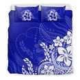 thumbnail image 1 of Juego de Funda Nórdica Polinesia - Estilo Hibiscus Azul, 1 of 3